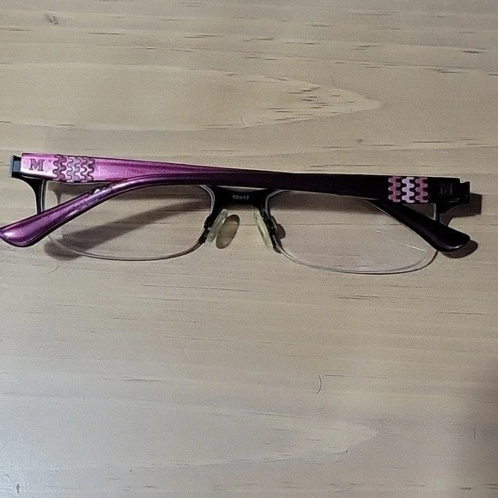 Missoni Wine Rimless Prescription Glass Frame Style Number MM068VU2